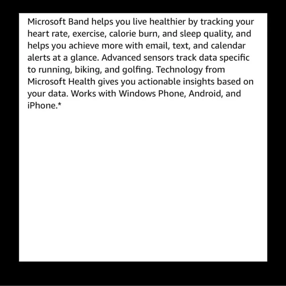 Microsoft Band 2 (Male - S)